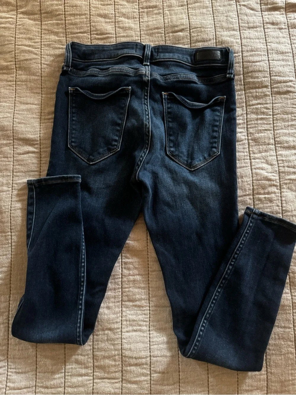 Abercrombie & Fitch Dark Indigo Mid Rise Jean Legging